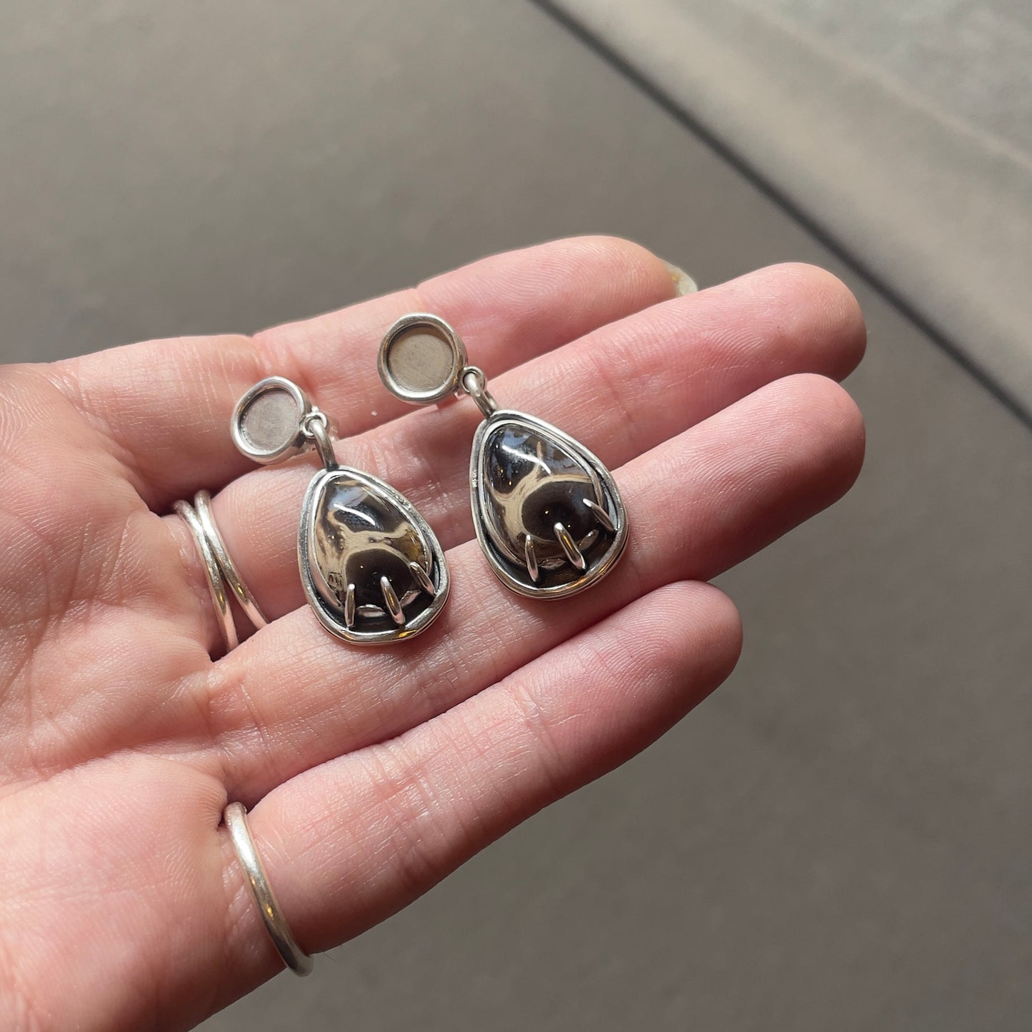 Petrified Palm Earrings