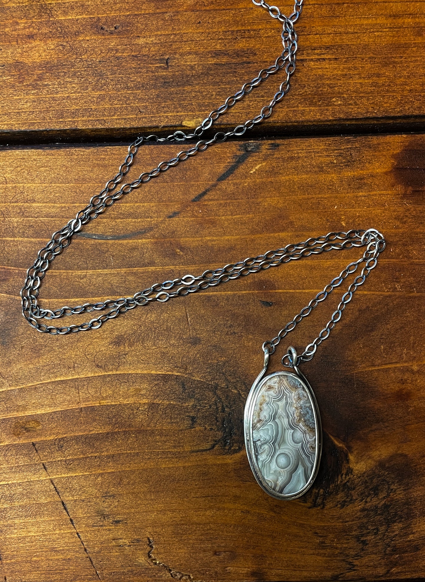 Laguna Lace Agate Necklace