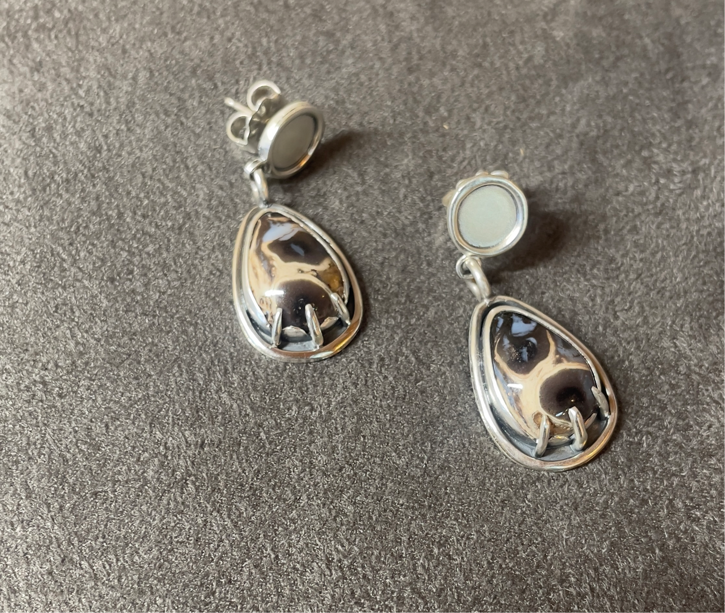 Petrified Palm Earrings