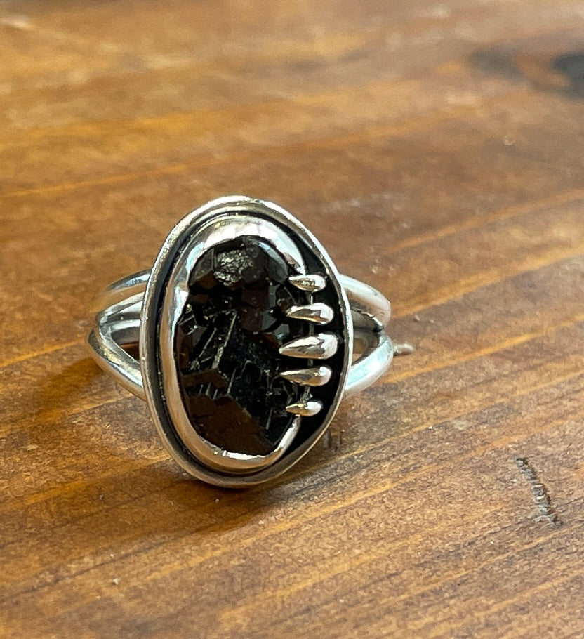 Black Garnet Ring