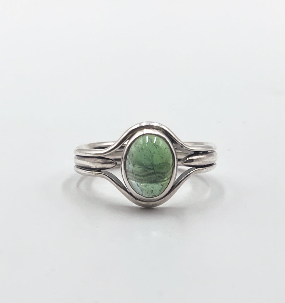 Tourmaline and Sterling Silver Size 7.25