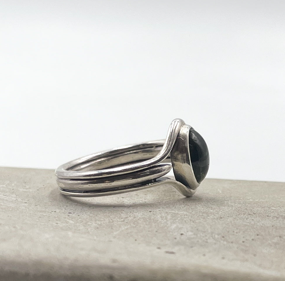 Tourmaline and Sterling Silver Size 7.25