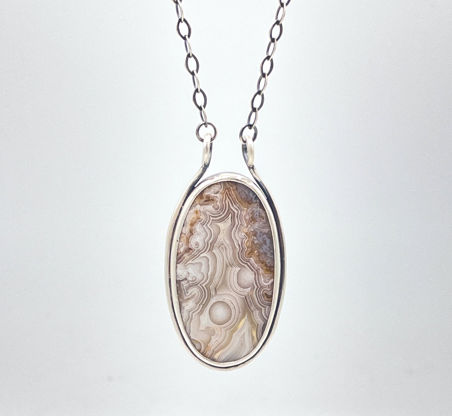Laguna Lace Agate Necklace