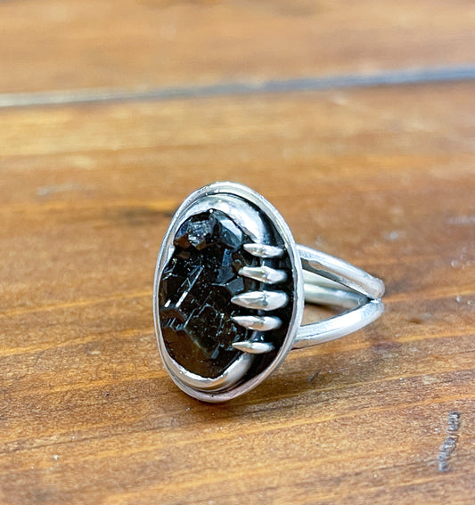 Black Garnet Ring