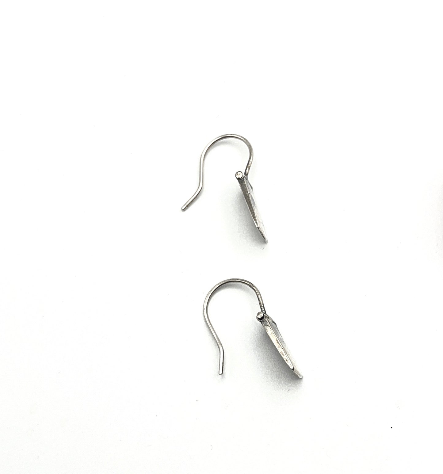 Hinged Hammered Silver Earrings